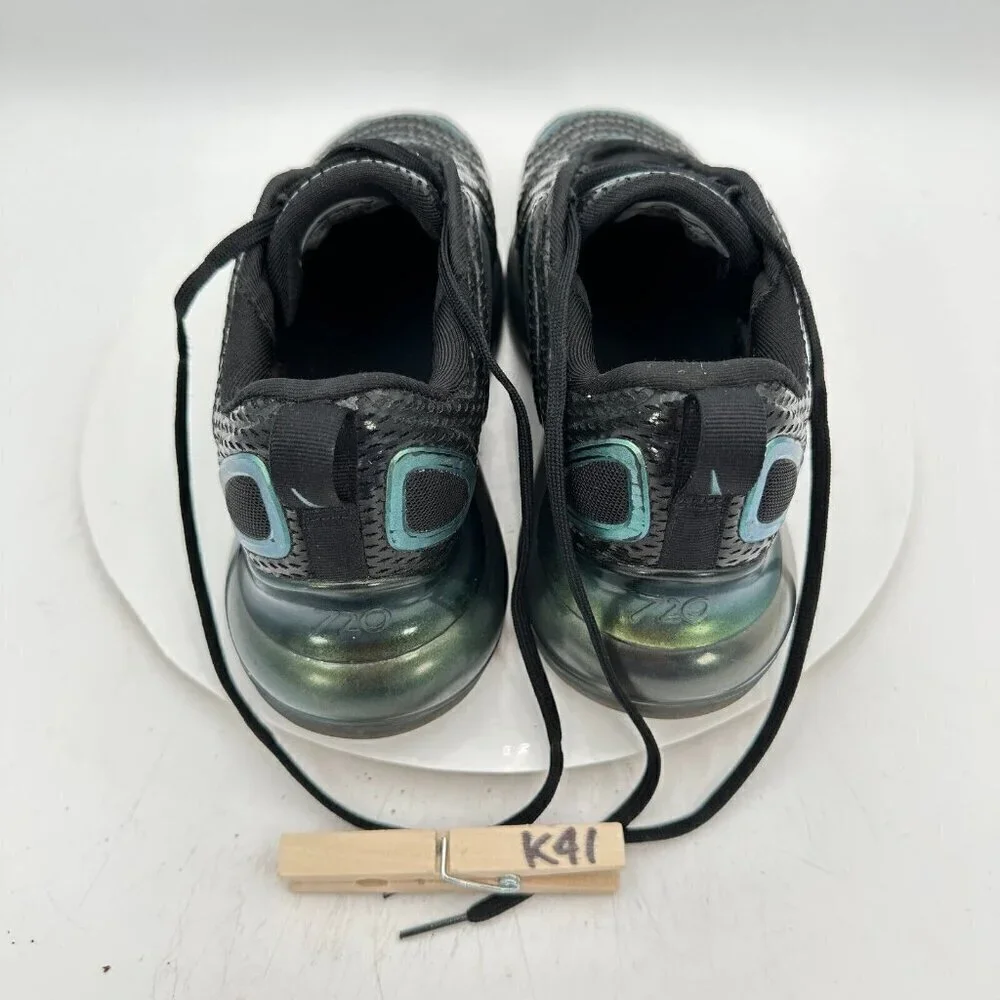 Nike Air Max 720 Throwback Future Youth Size 7Y Women 8.5 AQ3196-003 Black Shoes